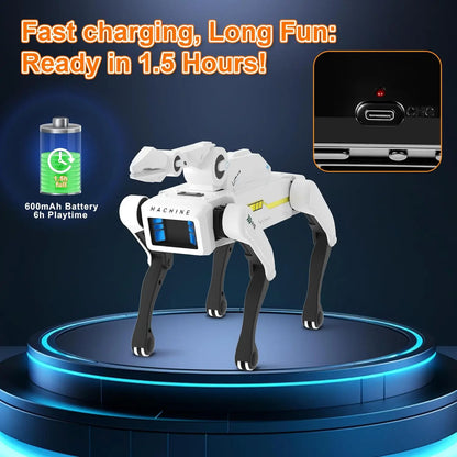 Intelligent AI RC Robot Dog Voice Dialogue APP Remote Control Programming Singing Dancing Machine Dog Kids Toys